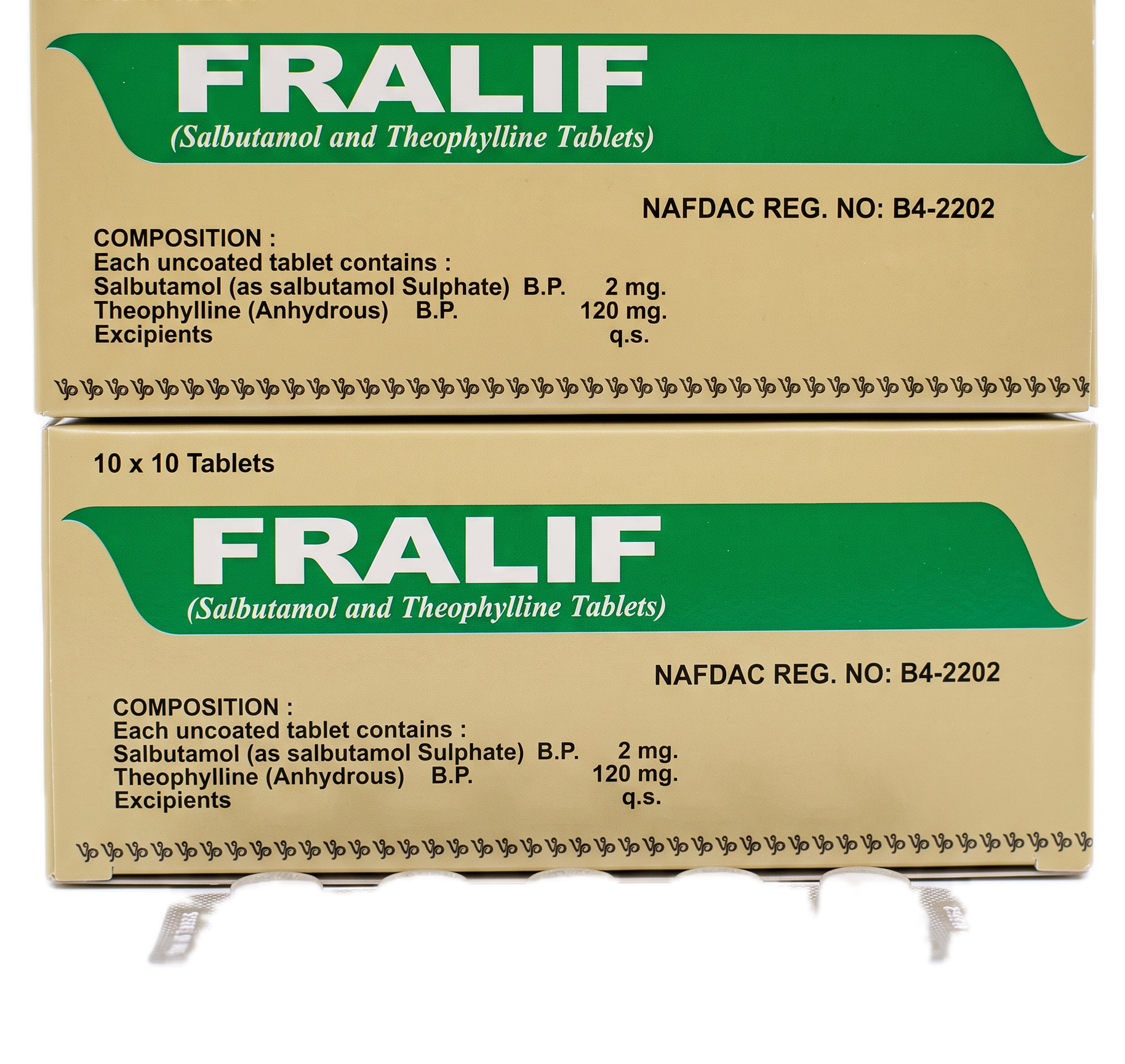 Fralif Salbutamol & Theophylline Tablets